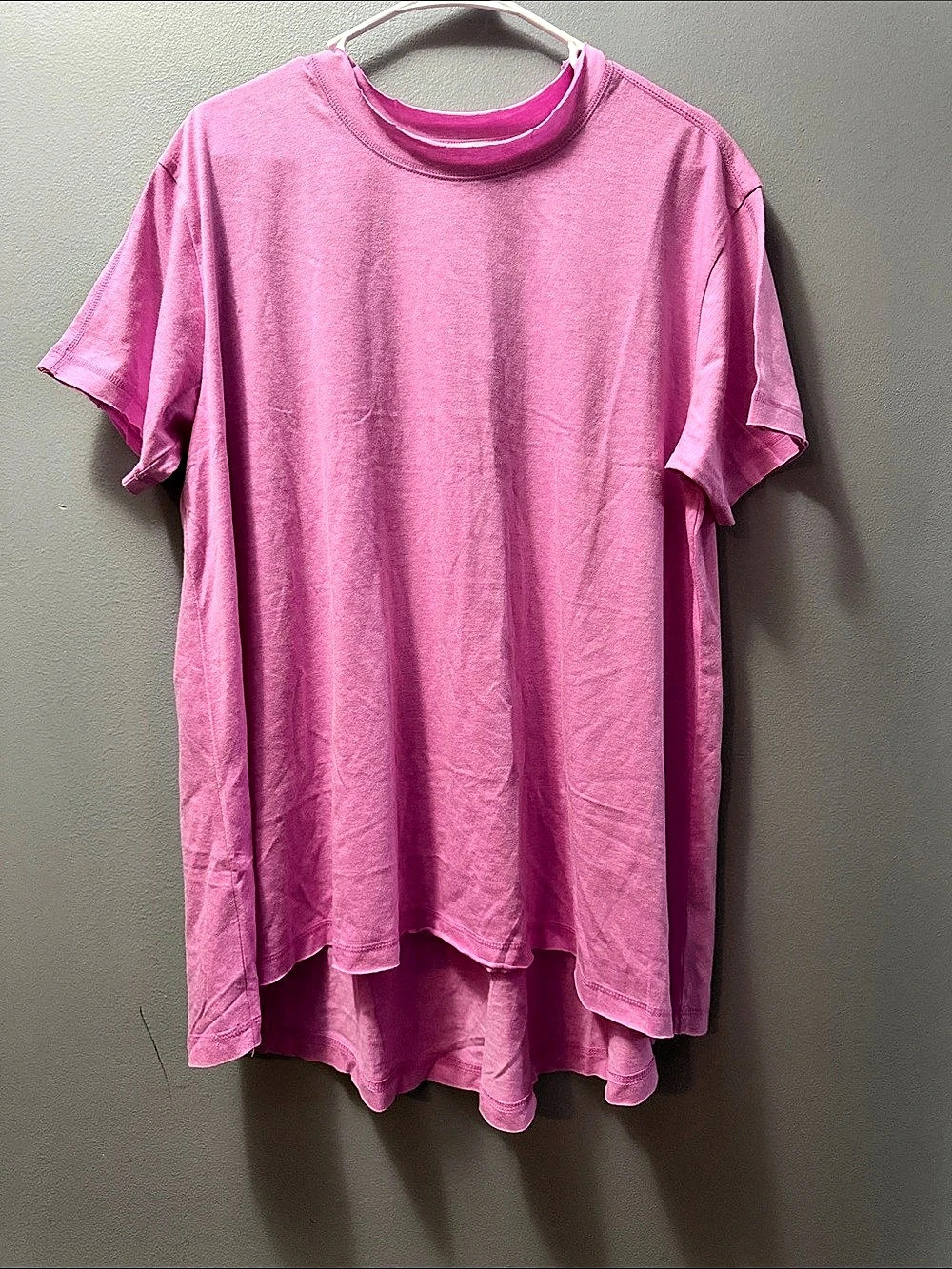 ZENANA Pink High Low Shirt Size S/M